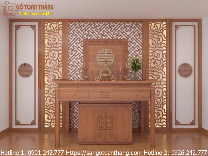 Bàn thờ gỗ công nghiệp dạng đứng